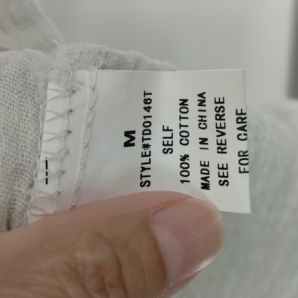 URBAN DAIZY Ud oversized gauze button front cotton w pockets size medium - Picture 8 of 10